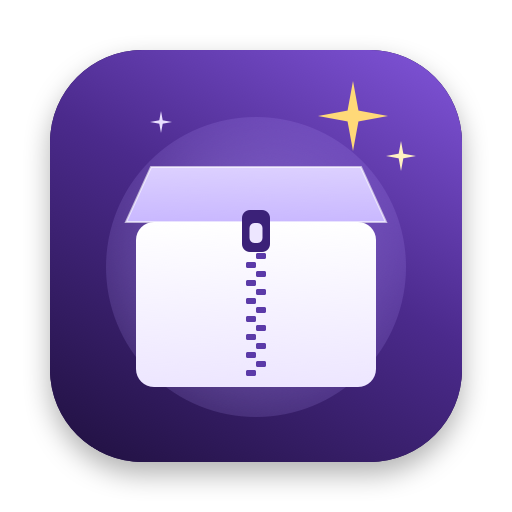 Arcana's icon: an archive box with a zipper